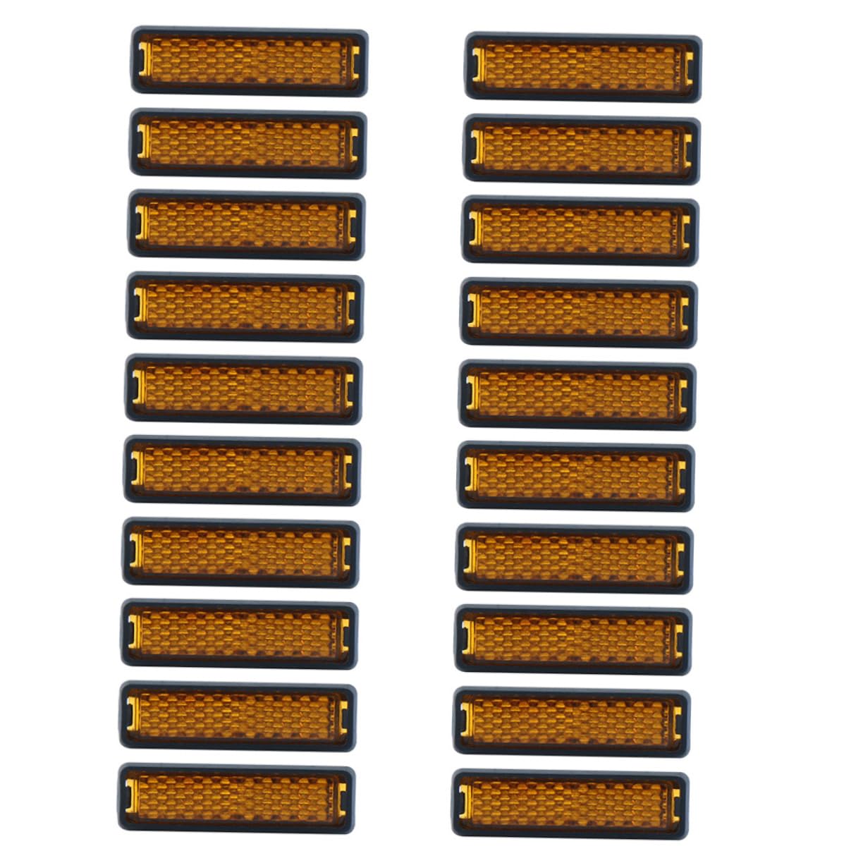 GALPADA 20pcs Bike Foot Pedal Reflectors Black Spoke Reflectors for Night Safety