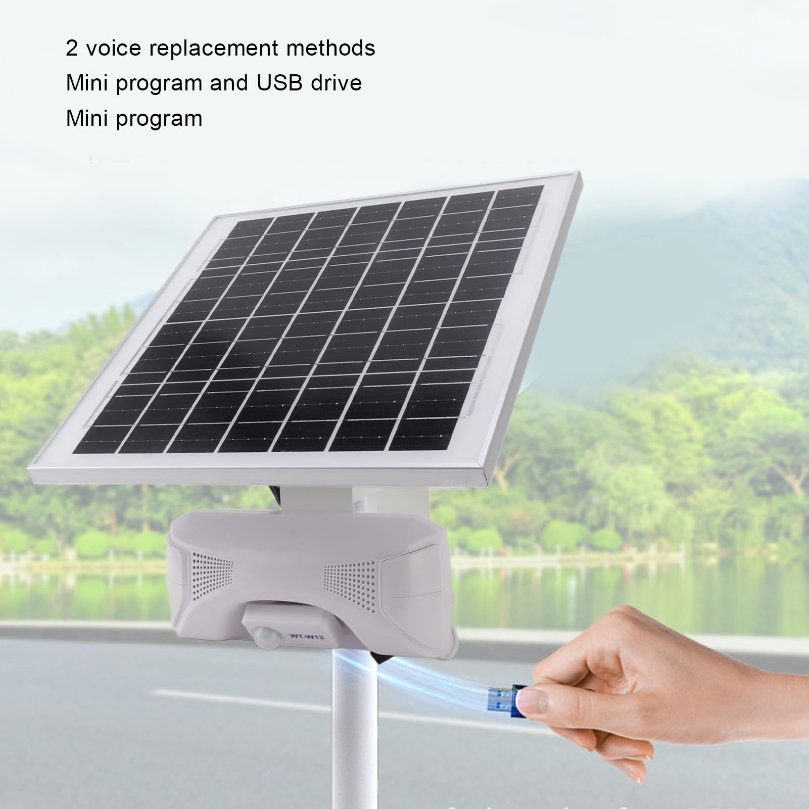 Altavoz con Sensor de Movimiento infrarrojo para Exteriores de 12V para Uso en Exteriores