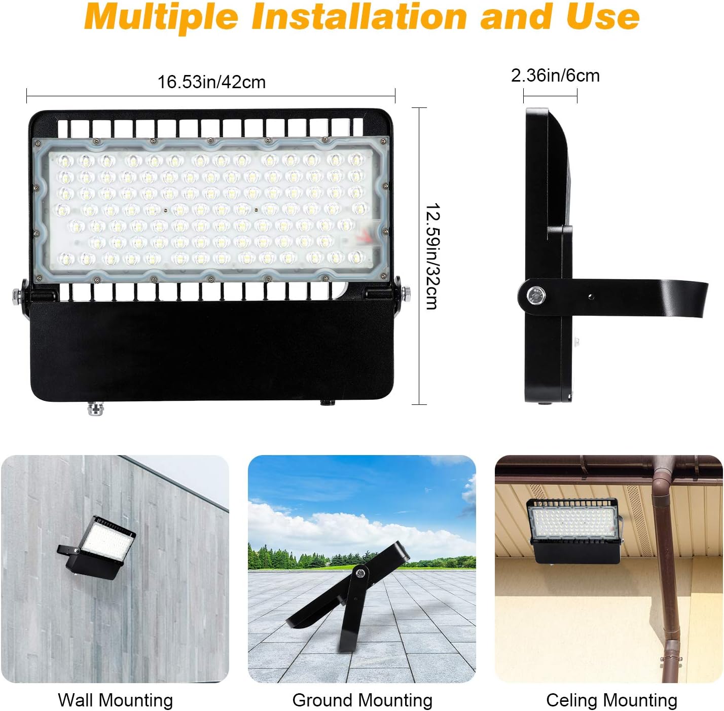 Get Discount 70% Price 31200LM Led Stadium Light with Dusk to Dawn Photocell Professional Sports Lighting Super Bright 5000K IP65 Waterproof 240w Suitable for All Kinds of Stadiums Private Backyards Warehouses etc 60% Off Discount 31200LM Led Stadium Light with Dusk to Dawn Photocell Professional Sports Lighting Super Bright 5000K IP65 Waterproof 240w Suitable for All Kinds of Stadiums Private Backyards Warehouses etc