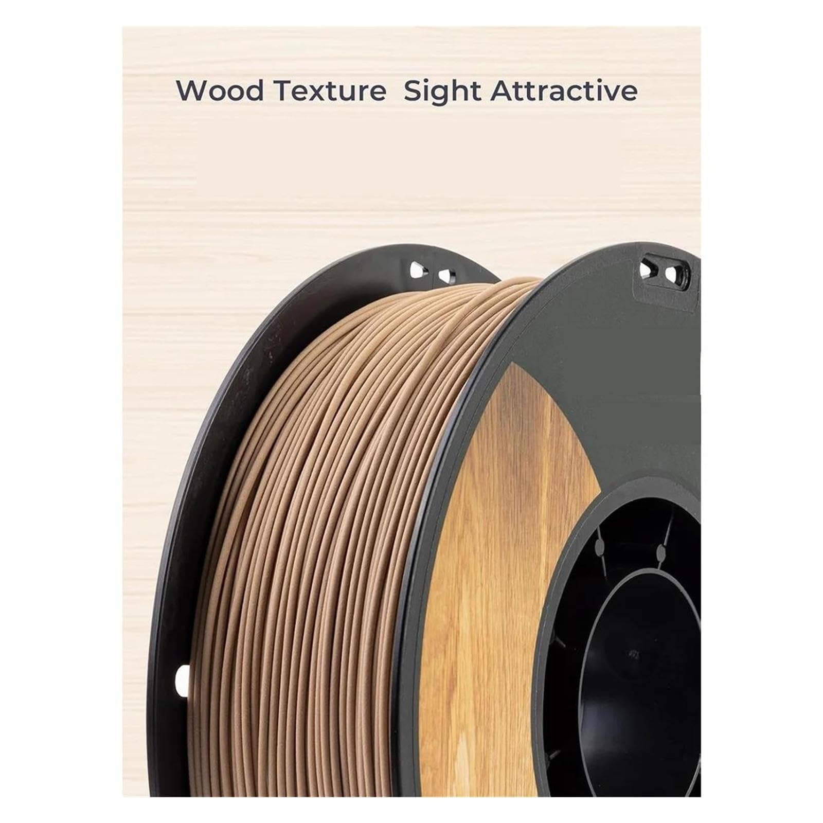 Druckerfilament, Holz-PLA, 1,75 mm, kg, glatte Seidenstruktur