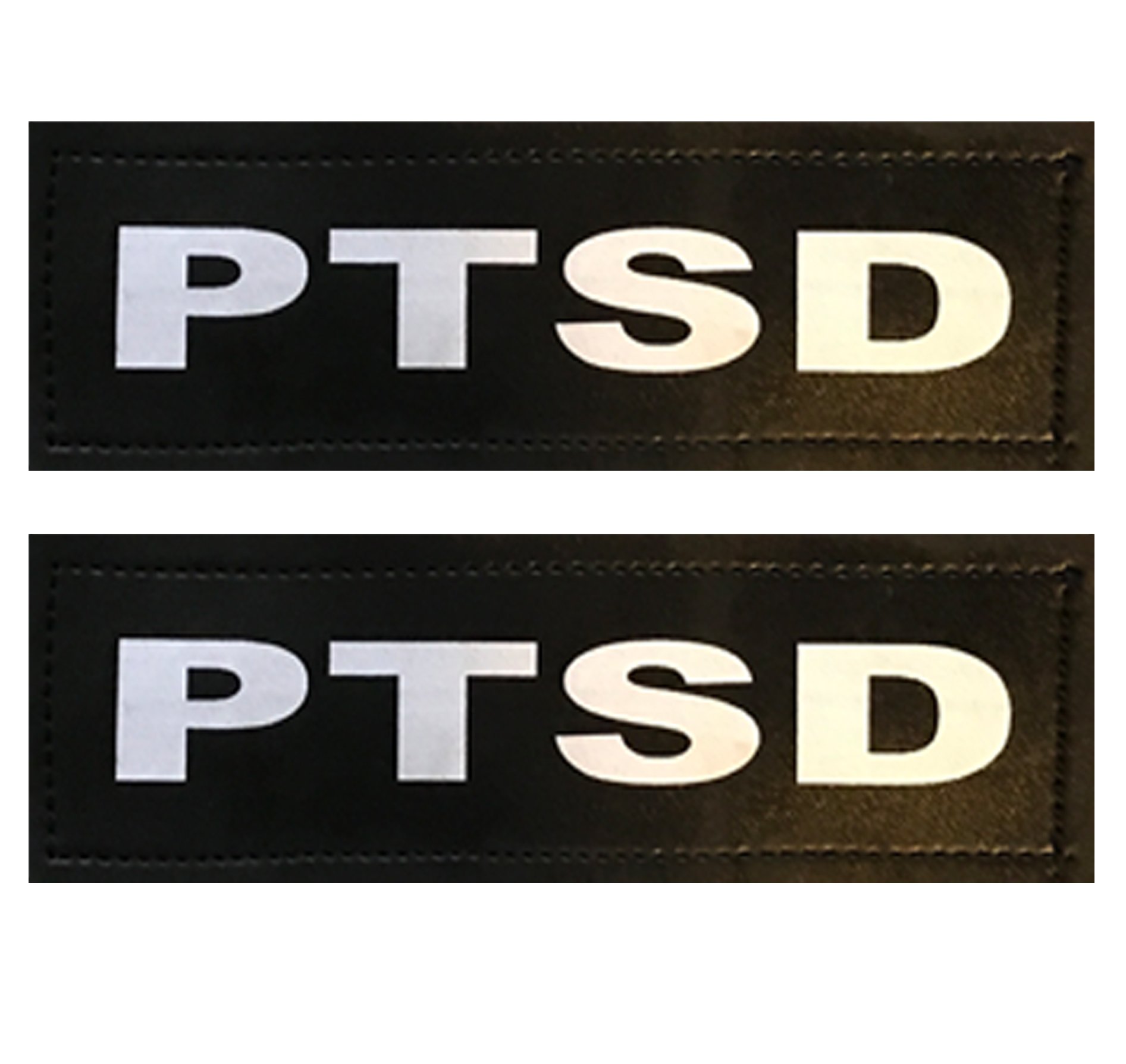 PTSD - (2) PTSD Patches for Service & Non-Service Dogs (LG - XLG)