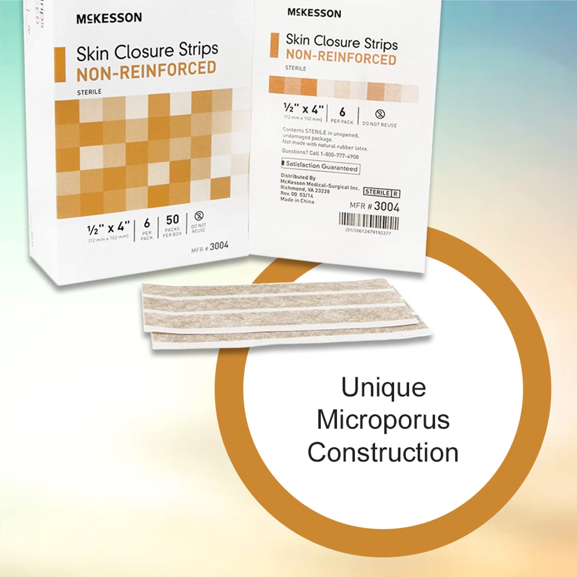 Amazon.com: McKesson Skin Closure Strips, Sterile, Non-Reinforced  