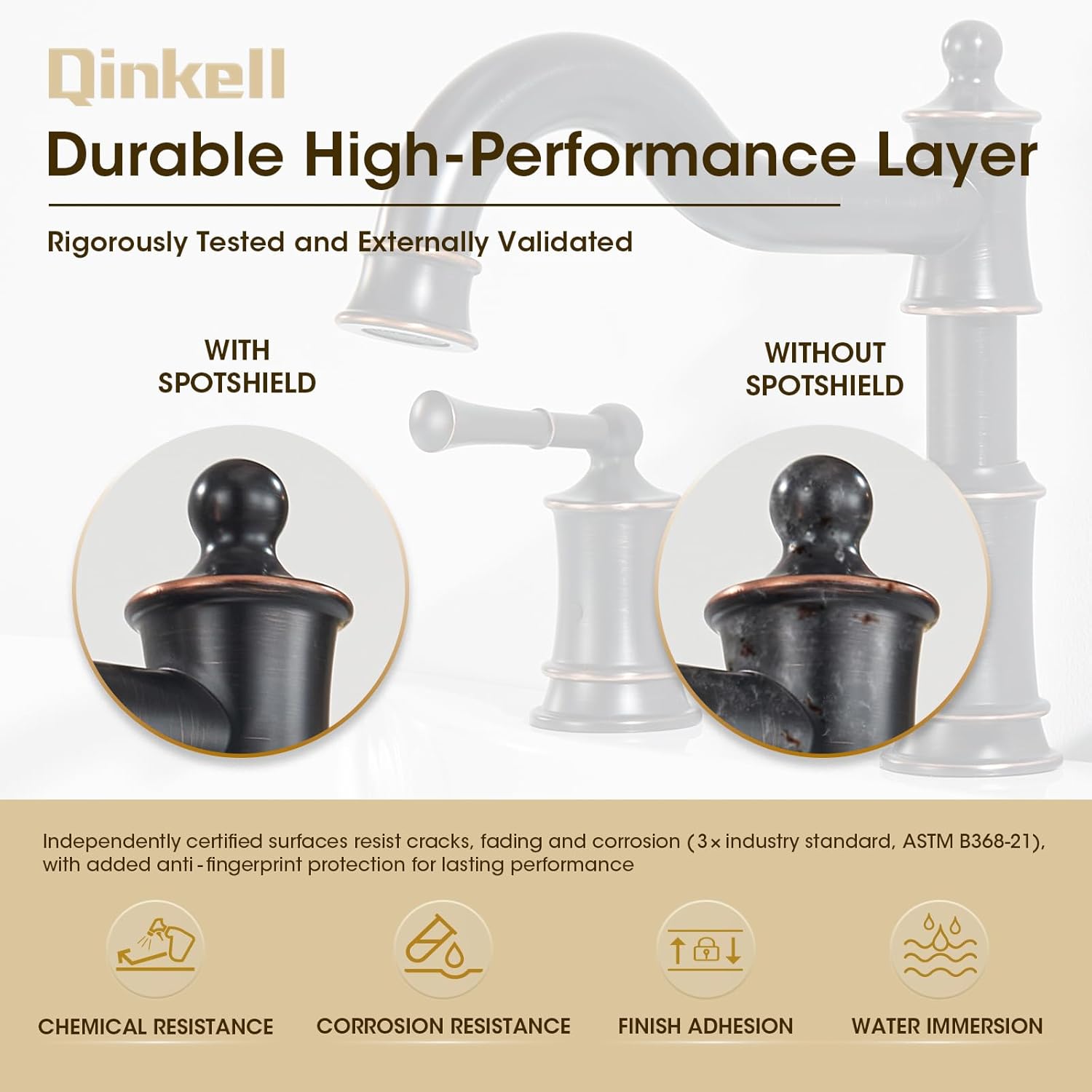 Roman Tub Faucet Set with Valve, 12-16 Inch Widespread 3 Hole Deck Mount Bathtub Faucet, High Flow Brass Vintage Faucet with 360 Degree Swivel Spout, Two Handles, Oil Rubbed Bronze