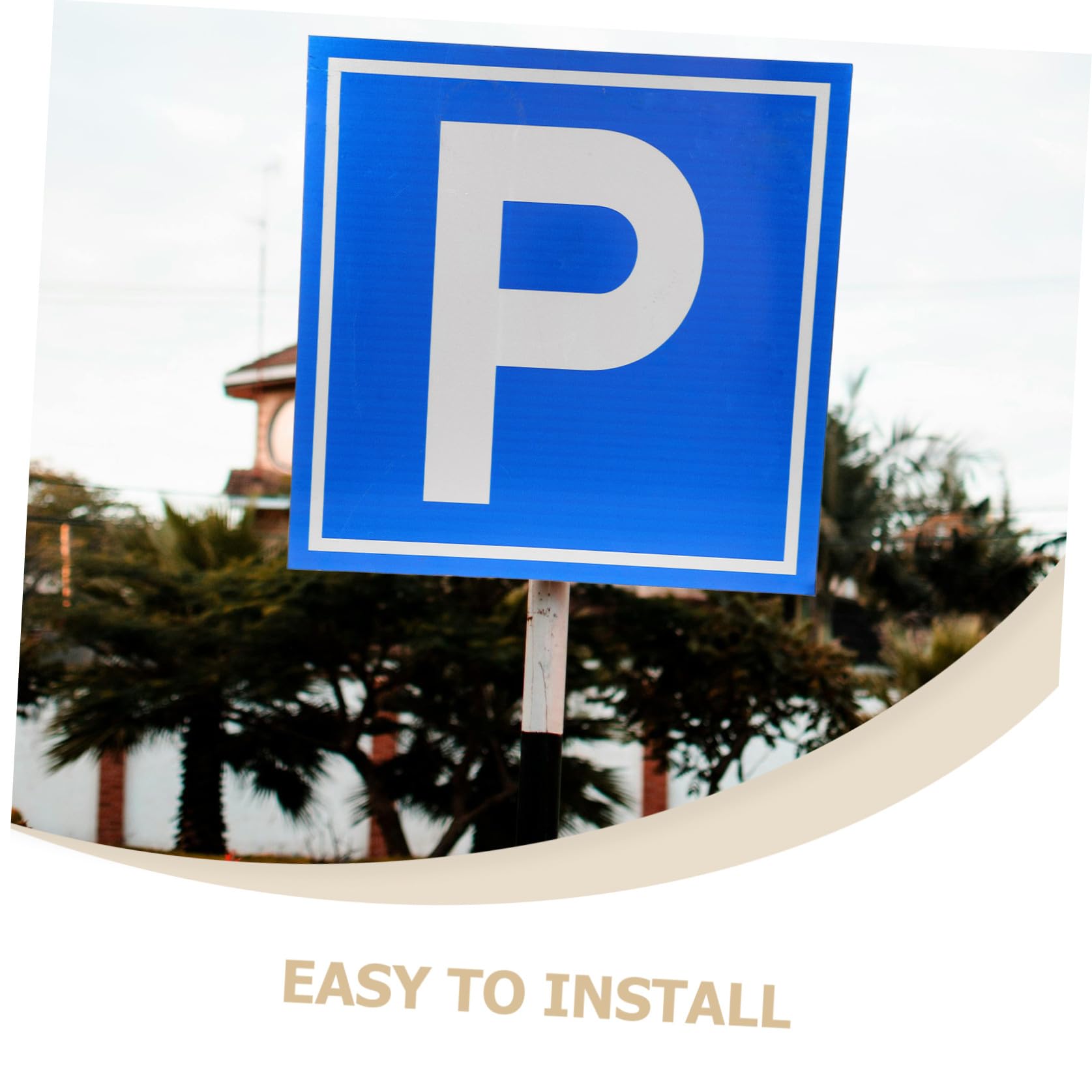Zerodeko Cartello Parcheggio Simbolo p in Alluminio Segnaletica Stradale Per Sicurezza e Visibilità Per Parcheggi
