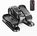 Under Desk Elliptical Exercise Machine with Remote & 12 Speeds, Electric Fitness Equipment While Sitting for Elderly Ellipse as seen on TV for Seniors Mini Office Home Workout Stepper