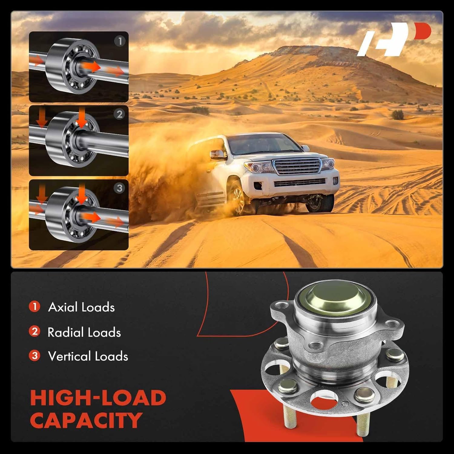 A-Premium Rear Wheel Bearing and Hub Assembly with 5-Lug Compatible with Honda Accord 2013-2015 & 2018-2023, Acura TLX 2015-2020 - Image 5