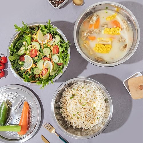 Miniatura 6 de Alemania - Cuenca multifuncional de acero inoxidable, lavabo multifuncional de acero inoxidable con rallador 3 en 1 cortador de verduras para