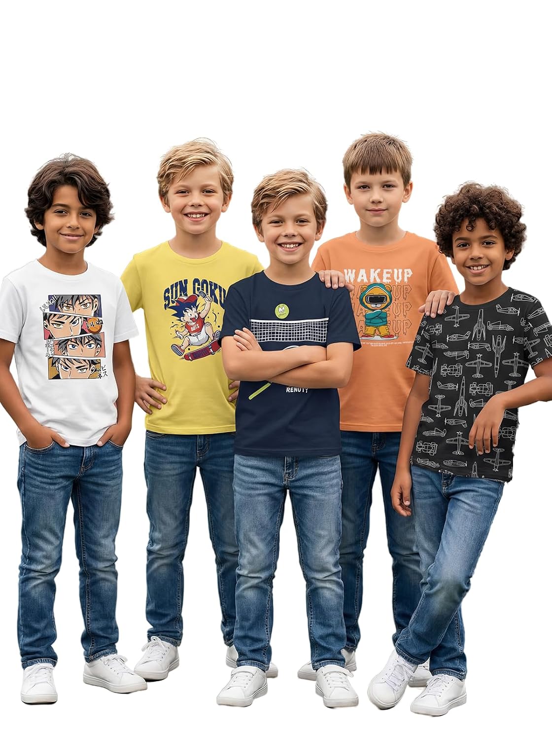 HELLCAT Boys Printed Cotton Blend Regular T Shirt | Pack of 5 - Review, Price and Buying Guide