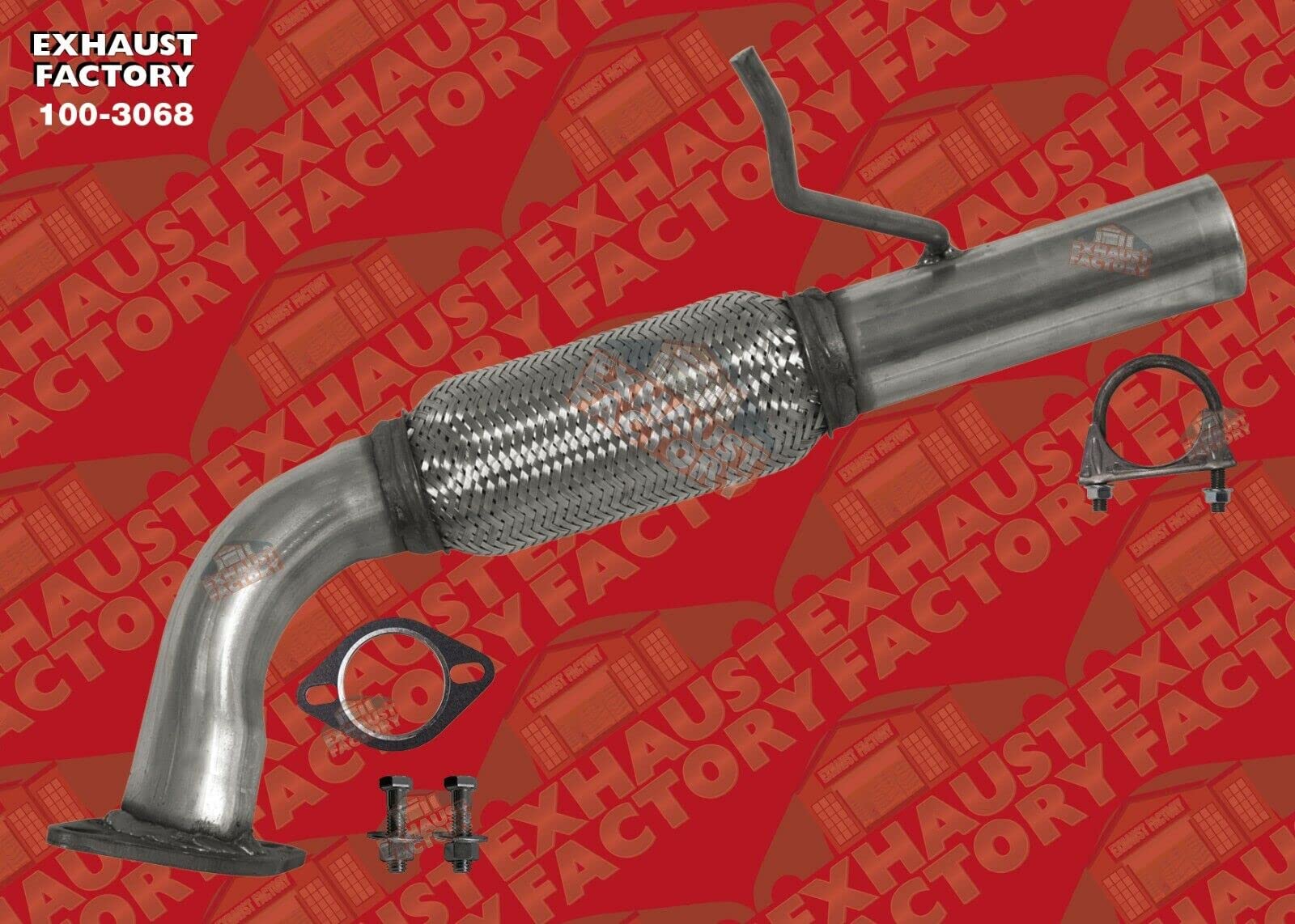 FR135EX fountek 中古 1ペア 100-3068 FRONT EXHAUST FLEX PIPE FITS 2012 2013 2014 2015 EXPLORER