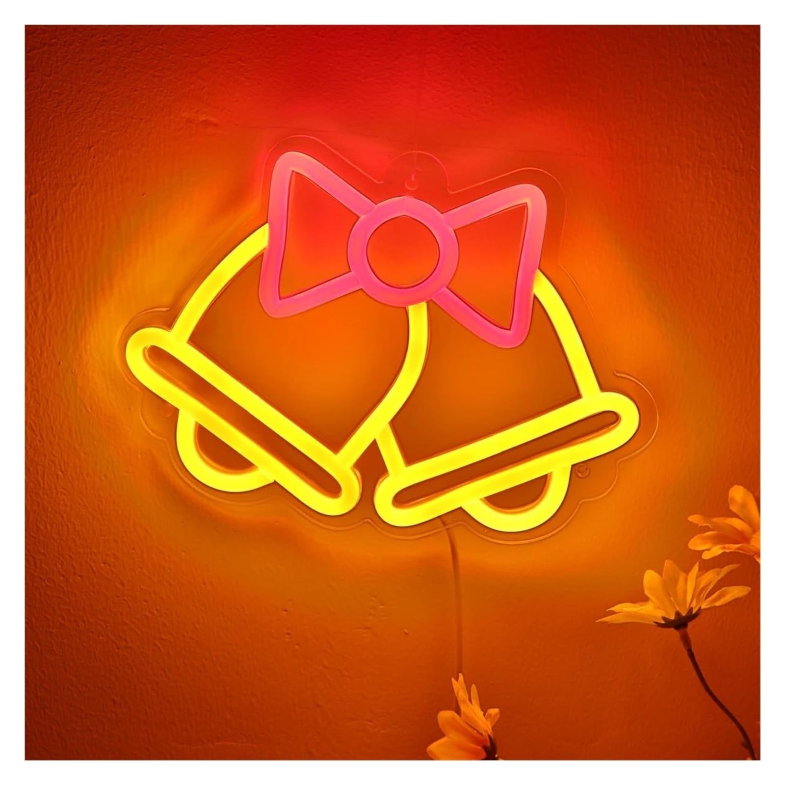 Rynzo luci al neon per feste Doppie campane per insegne al per neon per alimentazione per USB dimmerabili per luci per