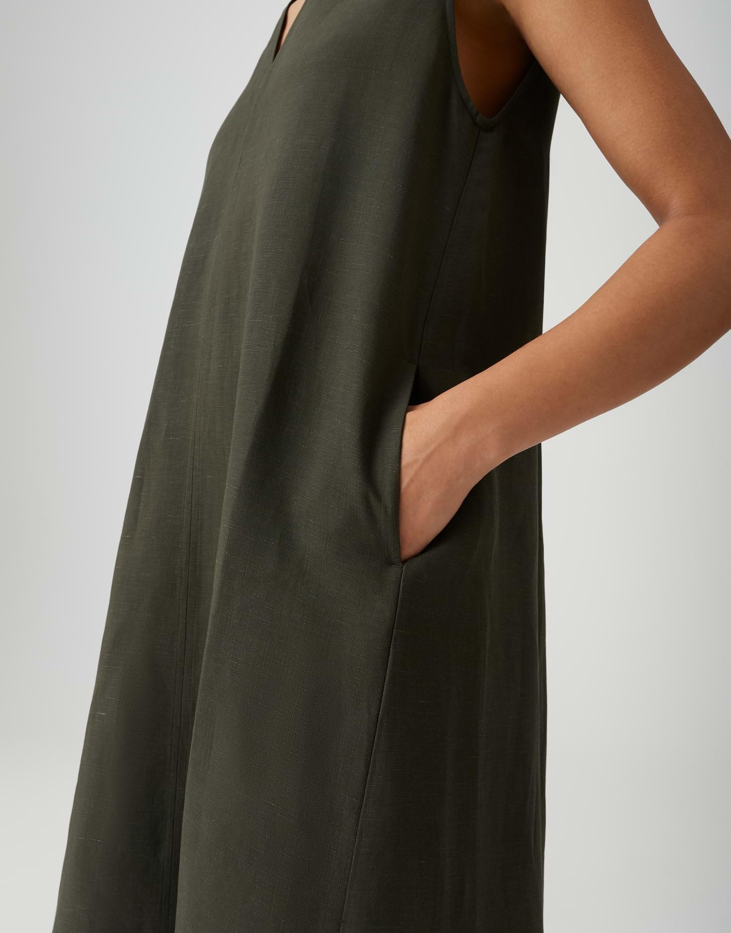 OPUS Damen Midikleid | Midikleid WIKA aus weich fallendem Viskose Leinenmix