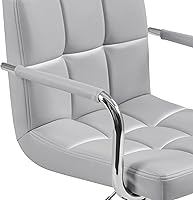 Vista 132 de Yaheetech - 4 taburetes de bar ajustables para mostrador de cocina, taburetes de bar/mostrador, silla de comedor giratoria hidráulica de piel Marrón