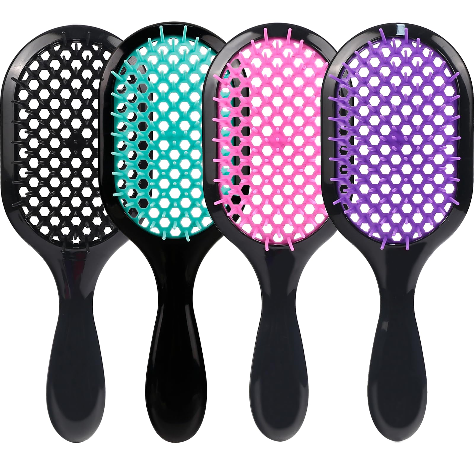 4 Pack Detangling Brush Ultra-light Ventilated