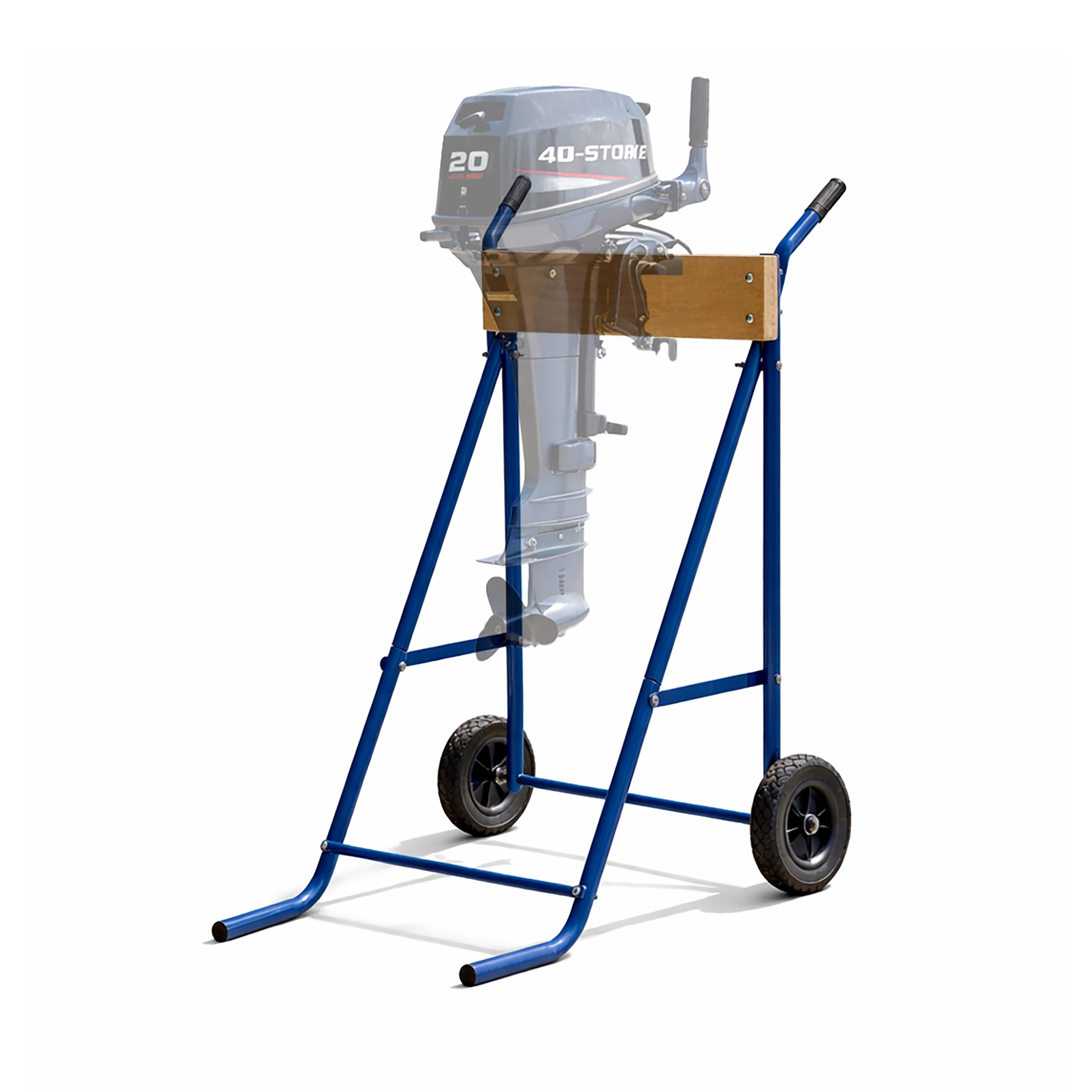 Relaxdays Outboard Motor Stand, Storage & Transport, Blue