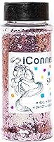 Vista 5 de iConnectWith Glitter – Blush Rose Gold, Stubby Polyester Glitter; Multi-use for Crafts, Decorations, Nail Art, Makeup, Tumblers, Resin Art, and DIY