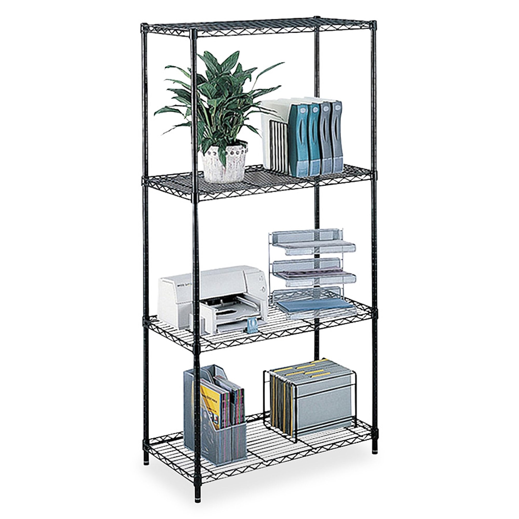 Safco Products 5241BL Commercial Wire Shelving 48