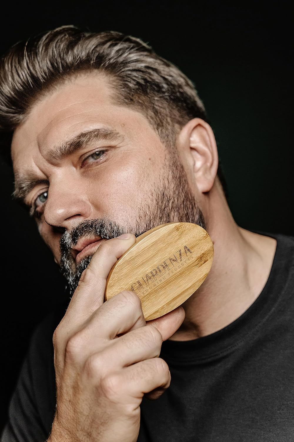 guardenza Kit de iniciación de barba – Barba Petróleo, barba y lavar la cara – Cepillo de barba