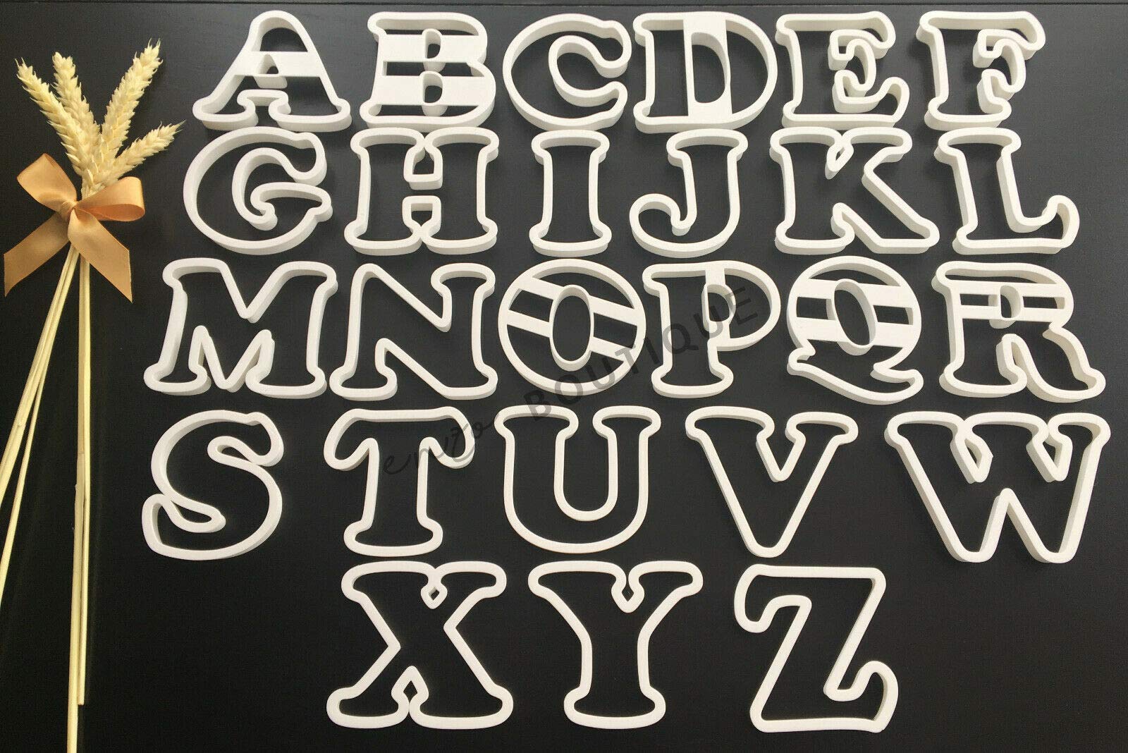 Alphabet Letters 3 Sizes Cookie Cutters Fondant Cake Decorating (All 26 Alphabet Letters, 3)