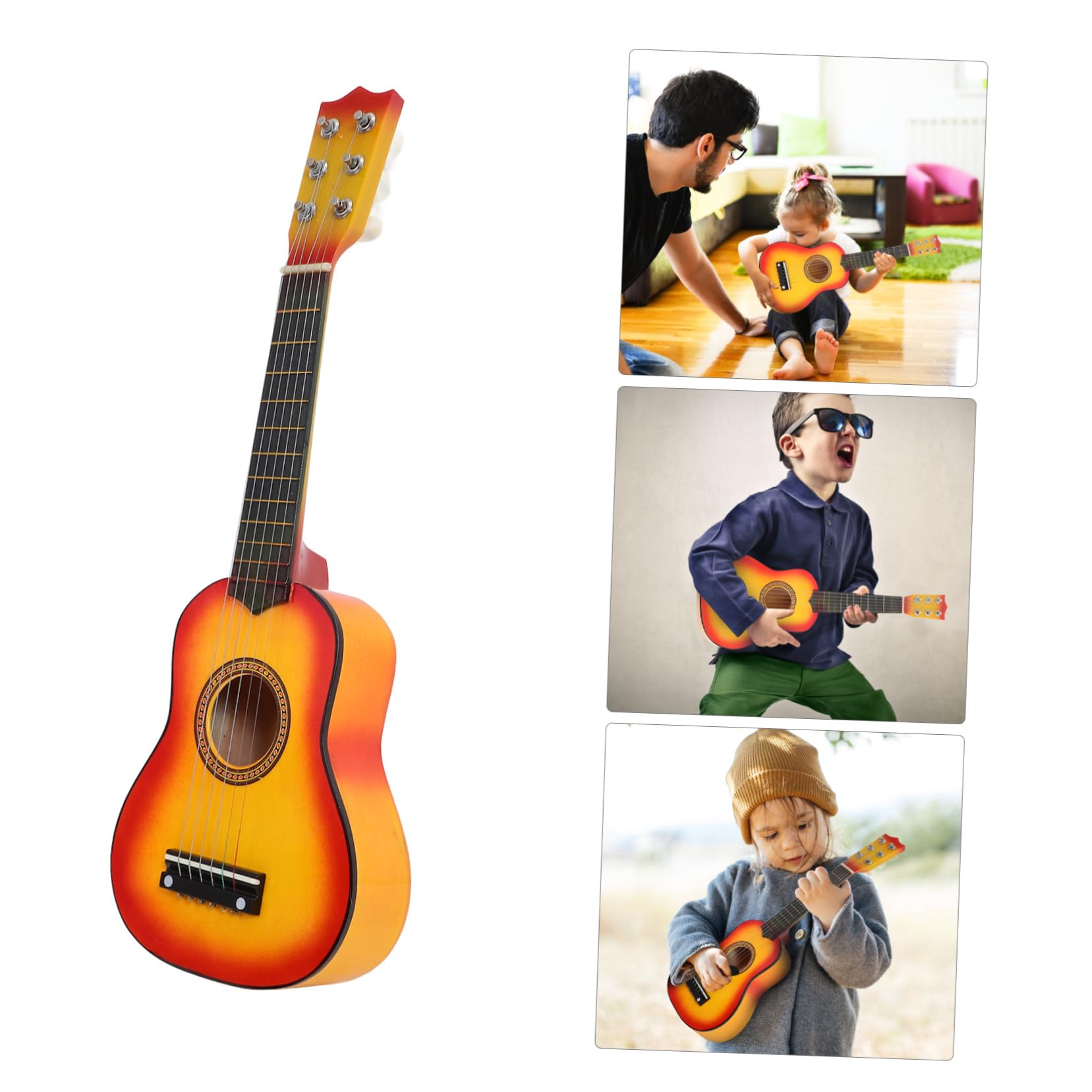 Juguete de Guitarra Musical 21 Pulgadas de Madera para Niños