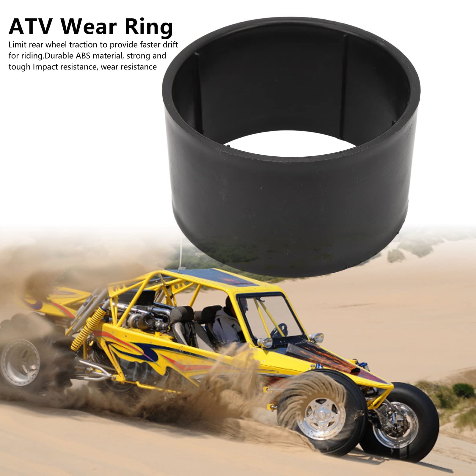 Anello di Usura ATV Nero Antiurto Resistente All'usura per Go Kart a Quattro Ruote