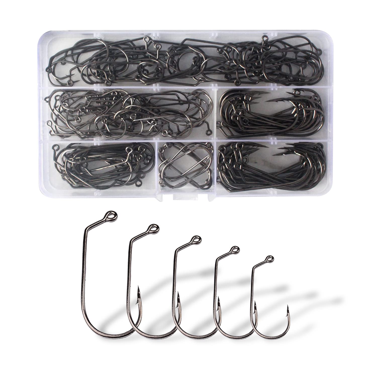 Dingbear Big Combination Saltwater Freshwater Military High Carbon Steel Fishing Hooks Fish Hooks