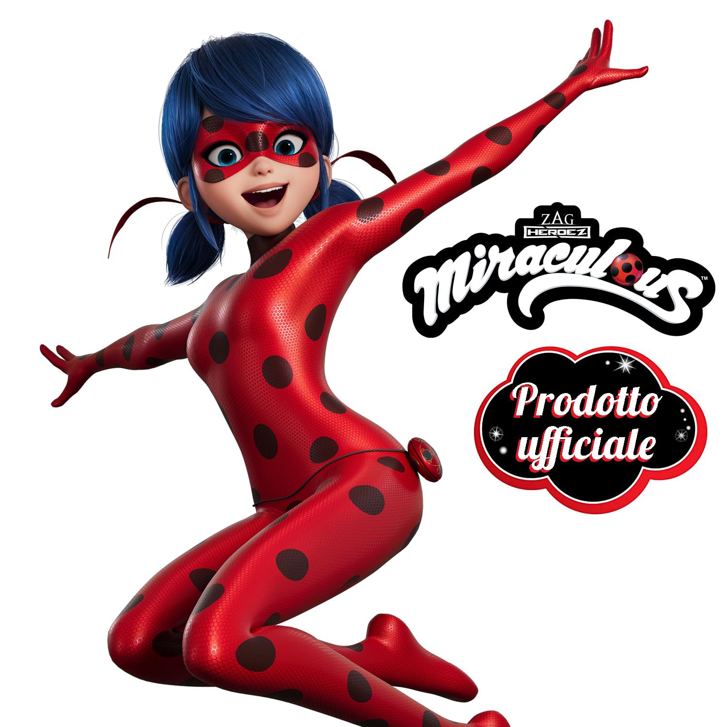 BANDAI - Miraculous Ladybug - Set di Trasformazione - Costume Ladybug - Maschera, Yoyo, Orecchini Tikki Kwami - Costume e accessori Miraculous - Giocattolo per bambini di 4 anni e più - P50604