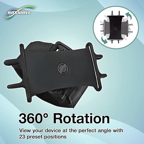 Miniatura 6 de BoxWave Holster Compatible with Nothing Phone 3a Pro - ActiveStretch Sport Armband, Adjustable Armband for Workout and Running - Jet Black