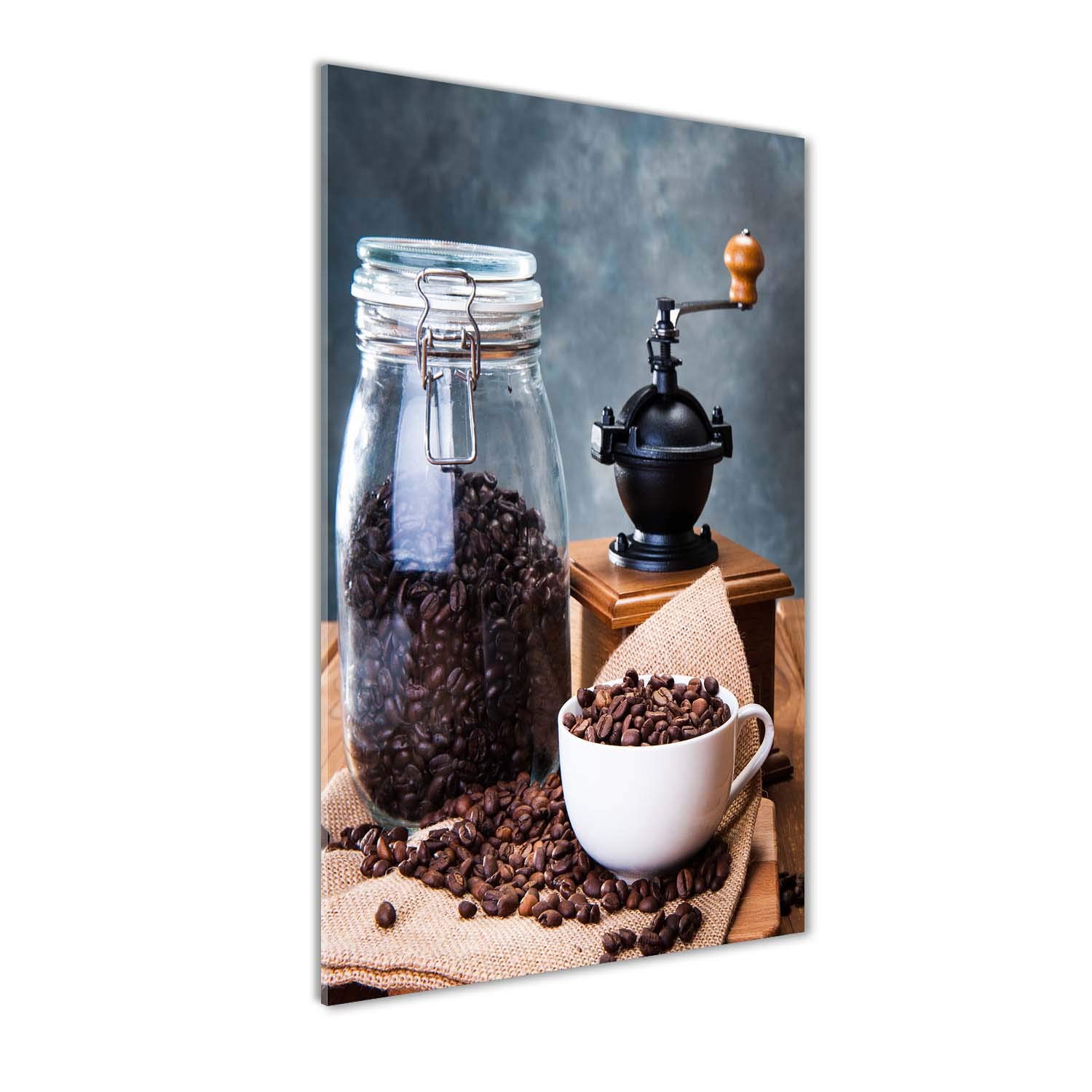 Déco mural derrière le plastique Tulup moulin à café tableau brun plexiglas 70x140