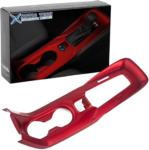 Xotic Tech - Marco para consola central de color rojo, estilo deportivo, marco de palanca de cambios, compatible con Toyota Corolla 2020-2022 (no