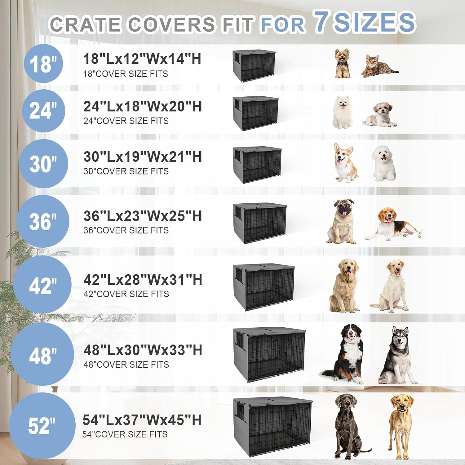 explore land dog crate cover heavy duty polyester pet kennel sunshade universal fit for 30 inches wire cage (grey) grey 30.0"l x 19.0"w x 21.0"h