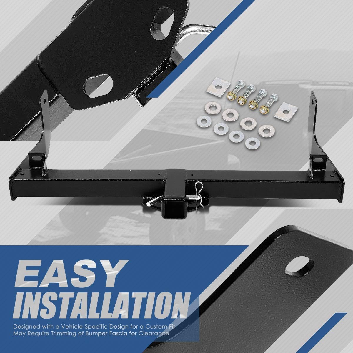 Auto Dynasty 2 Inches Class 3 Trailer Hitch Receiver Compatible with Ford F-150 F150 09-14
