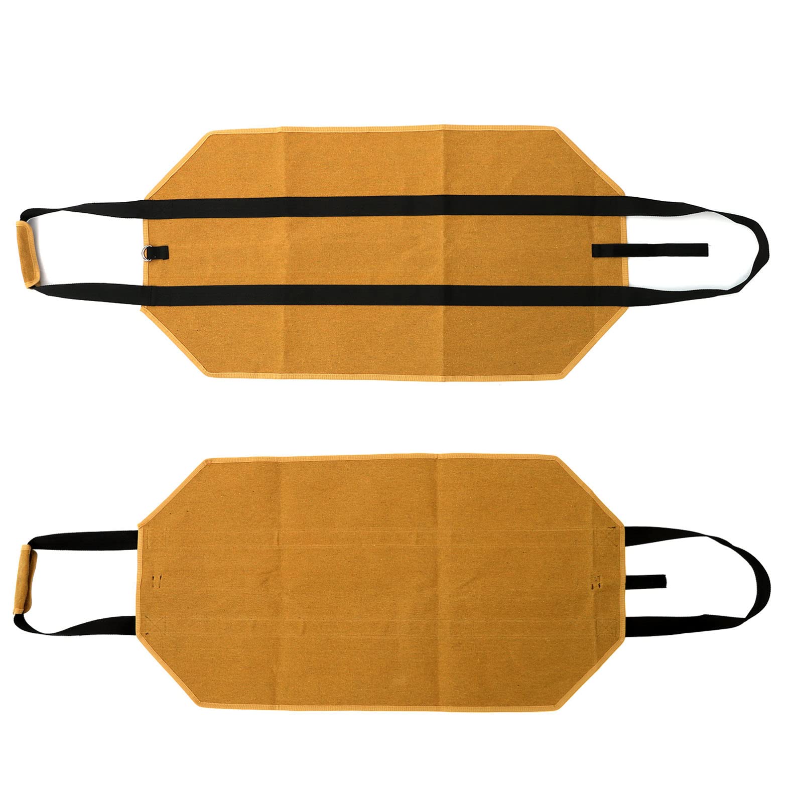Schwerlast Wasserdicht Gewachste Leinwand Segeltuch Brennholz Kaminholztragetasche,für Holz, Zeitungen, Kaminholz,kamin, Filztasche Maße 90 x 45 cm - Khaki