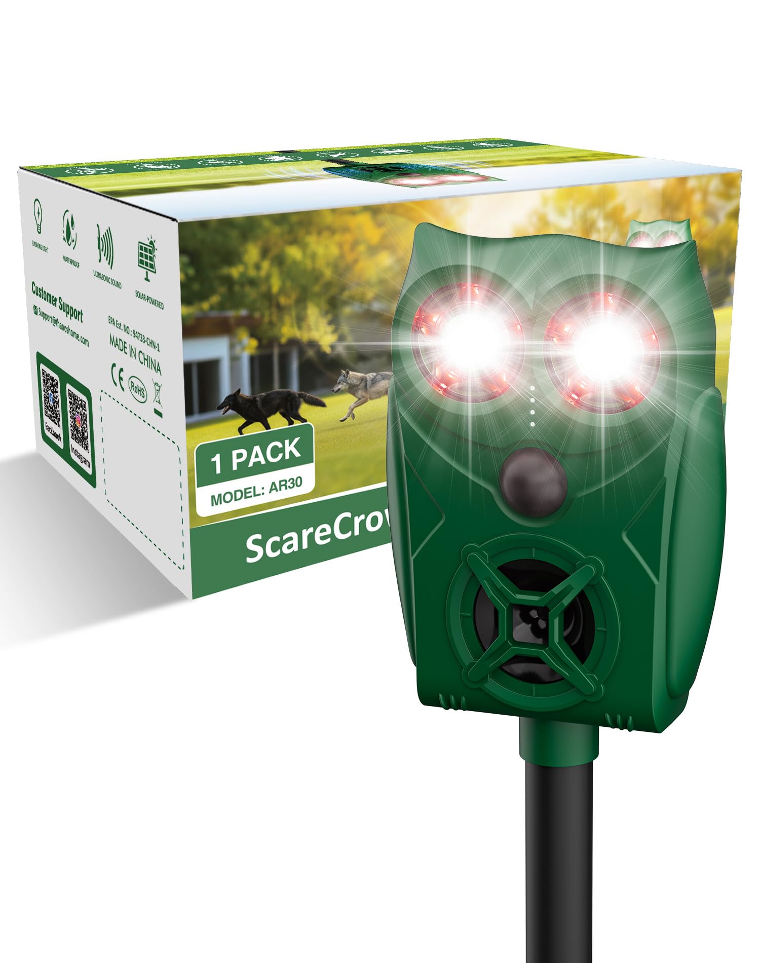 PEXPEL AR30 Solar Ultrasonic Repeller