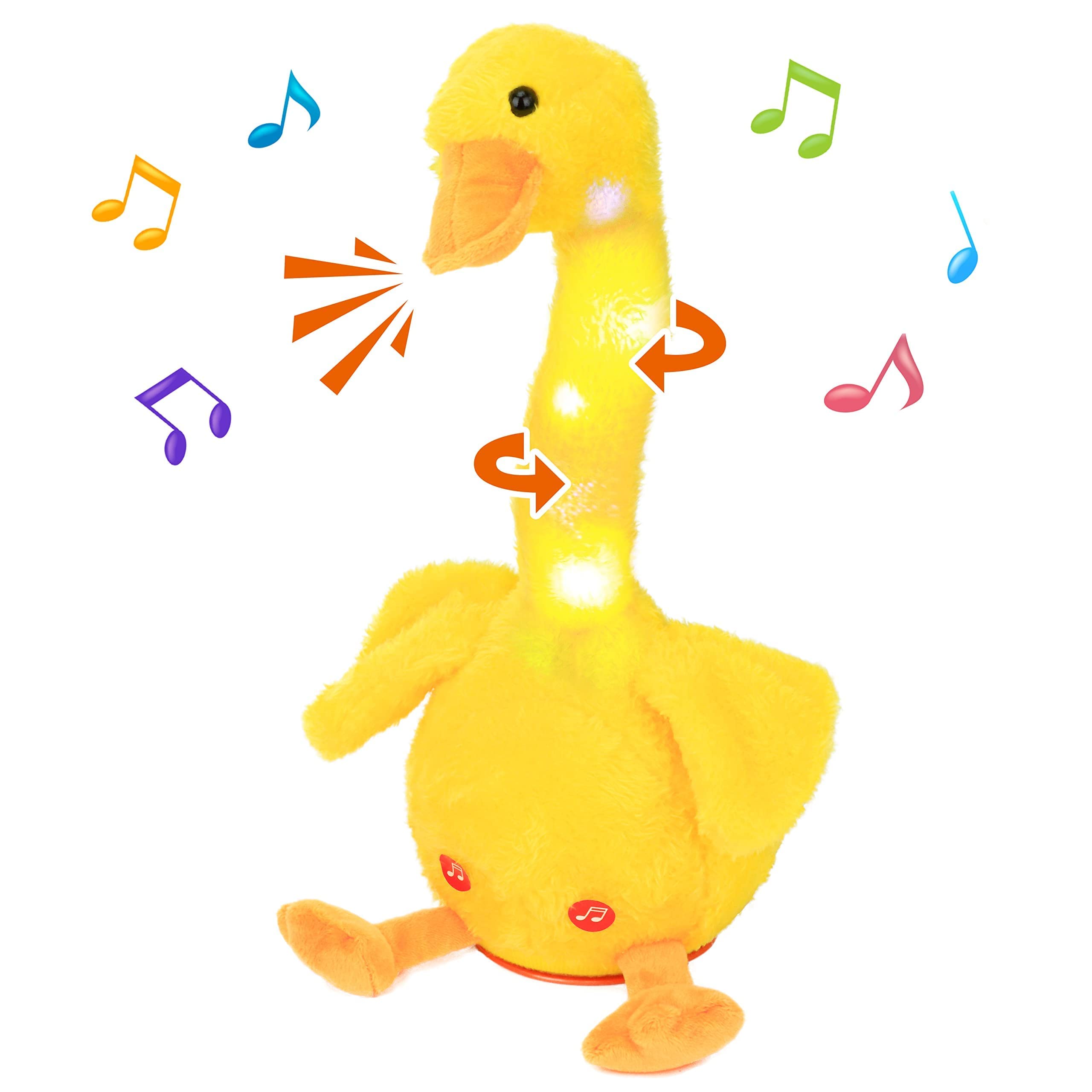 See full amazon price history chart for Pepstter® Glowing Dancing Duck Toy Repeats What You Say Talking Duckling Wriggle Singing Mimicking Twisting Light Up Interactive Animated Speaking Plush Gift for Kids (Latest 2023) Pepstter® Glowing Dancing Duck Toy Repeats What You Say Talking Duckling Wriggle Singing Mimicking Twisting Light Up Interactive Animated Speaking Plush Gift for Kids (Latest 2023) (B0CG29JLYX) Amazon Price History, Amazon Price Tracker