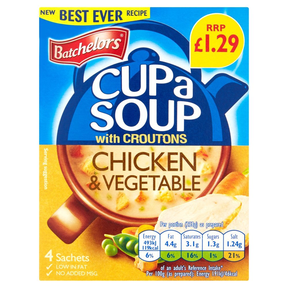 Batchelor S Cup A Suppe Huhn & Gemüse 115 g x 12