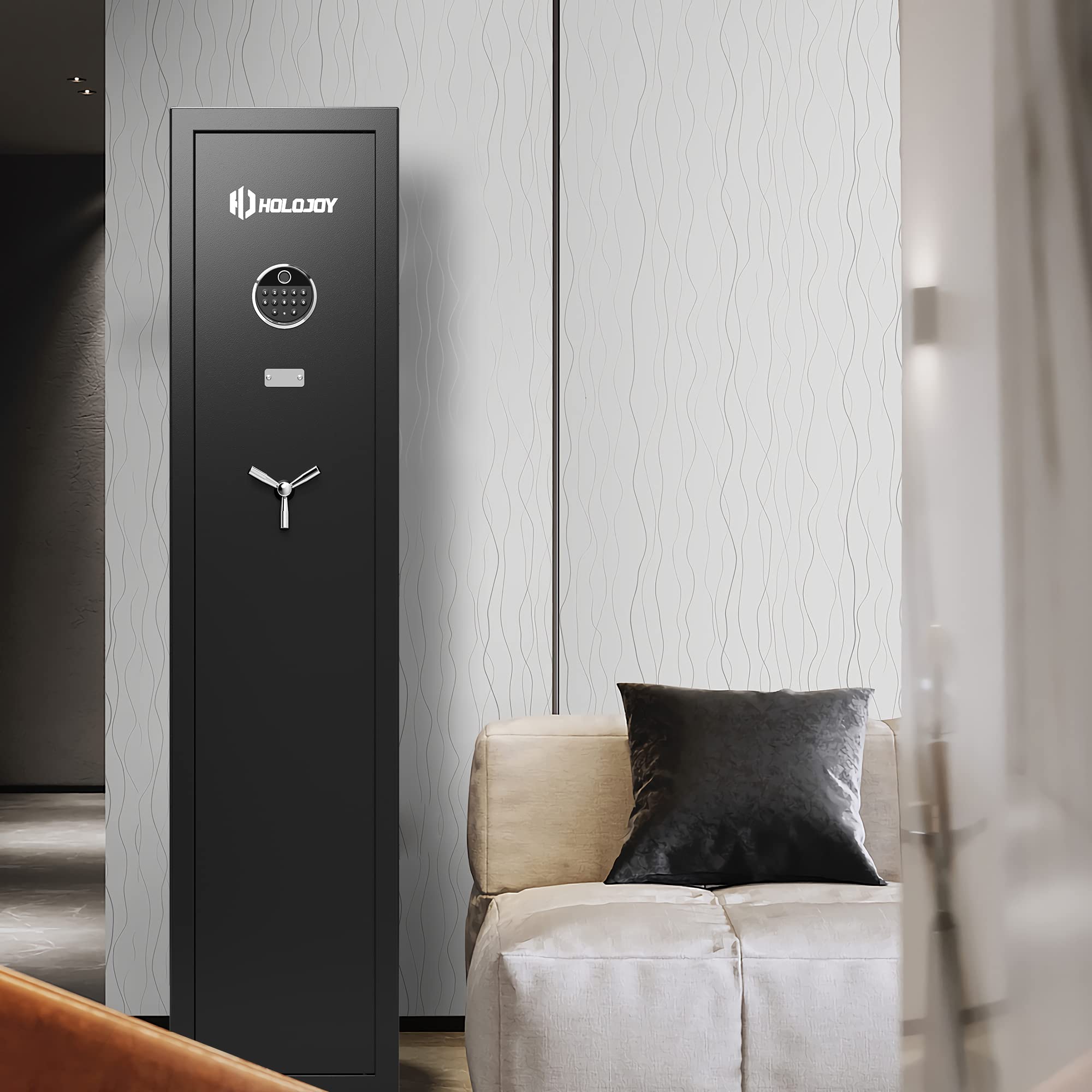 Buy HOLOJOY Biometric Rifle Safe Gun Safe for Rifles and Pistols Large