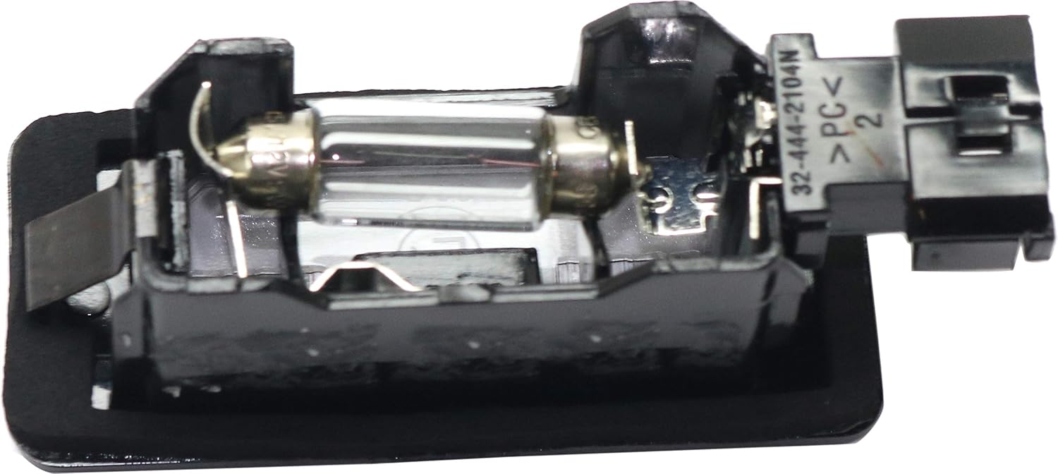 Evan-Fischer License Plate Light Compatible With 1997-2000,2008-2010 BMW 528i & 2009-2010 xDrive Clear Plastic Halogen