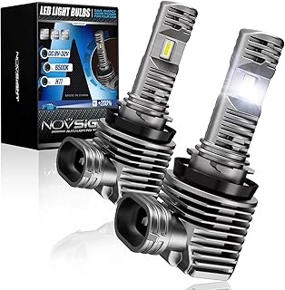 NOVSIGHT H11/H8/H9 LED Fog Light Bulbs, 300% Bright 10000LM 6500K Cool White, H16 LED Fog Lights Fast Installation, H11 LED Headlight Bulbs For Fog Lights, IP68 Waterproof, Pack of 2