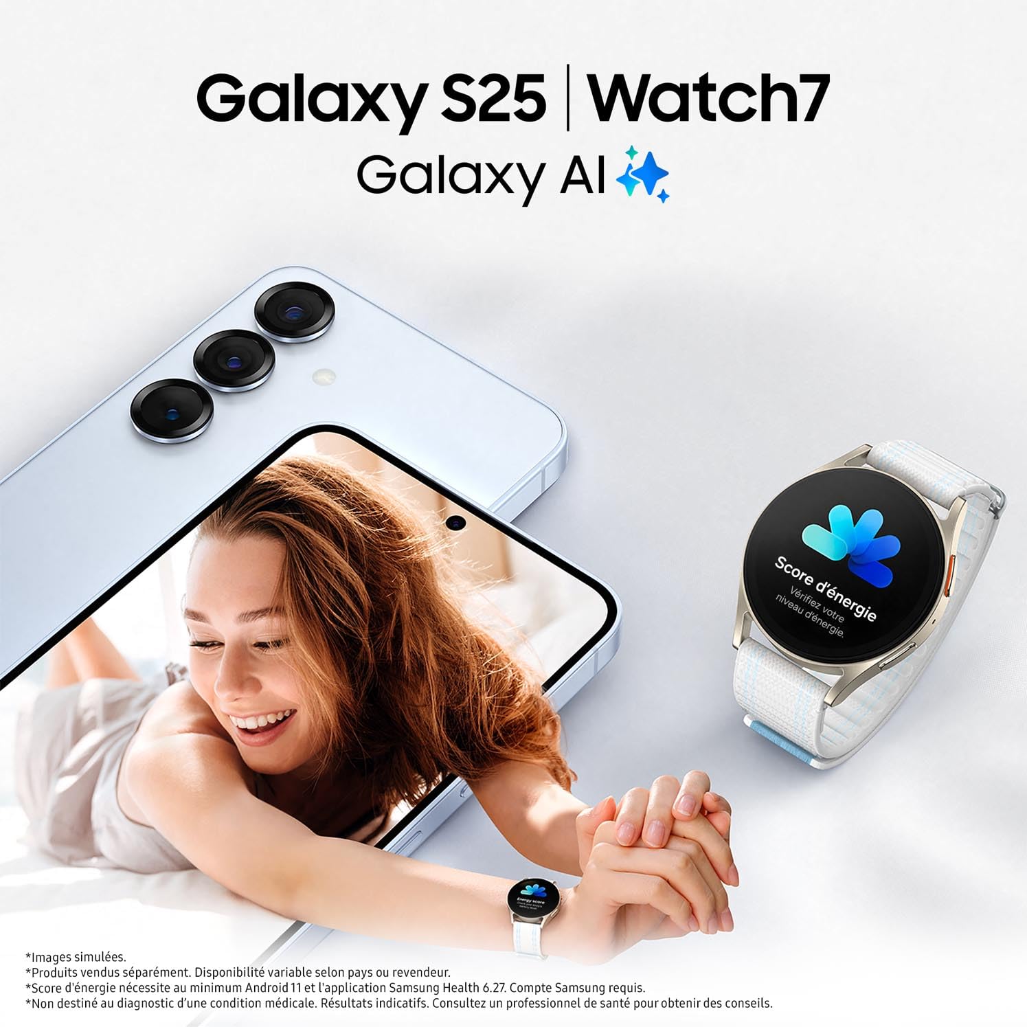 Samsung Galaxy S25, Smartphone Android 5G avec Galaxy AI, 512 Go, Chargeur secteur rapide 25W inclus, Smartphone déverrouillé, Bleu Nuit, Version FR