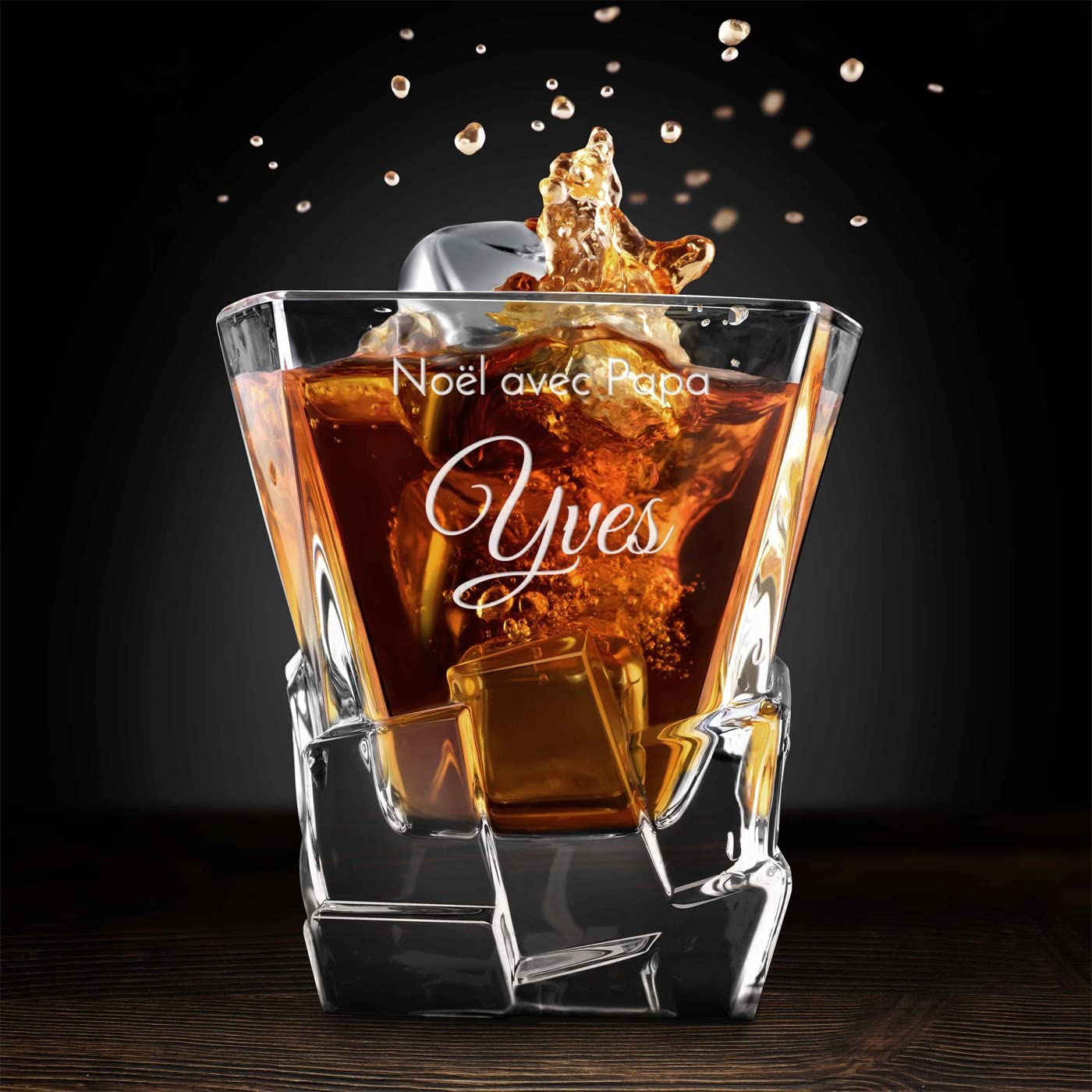 Maverton Ensemble à whisky pour homme, Avec motif décoratif