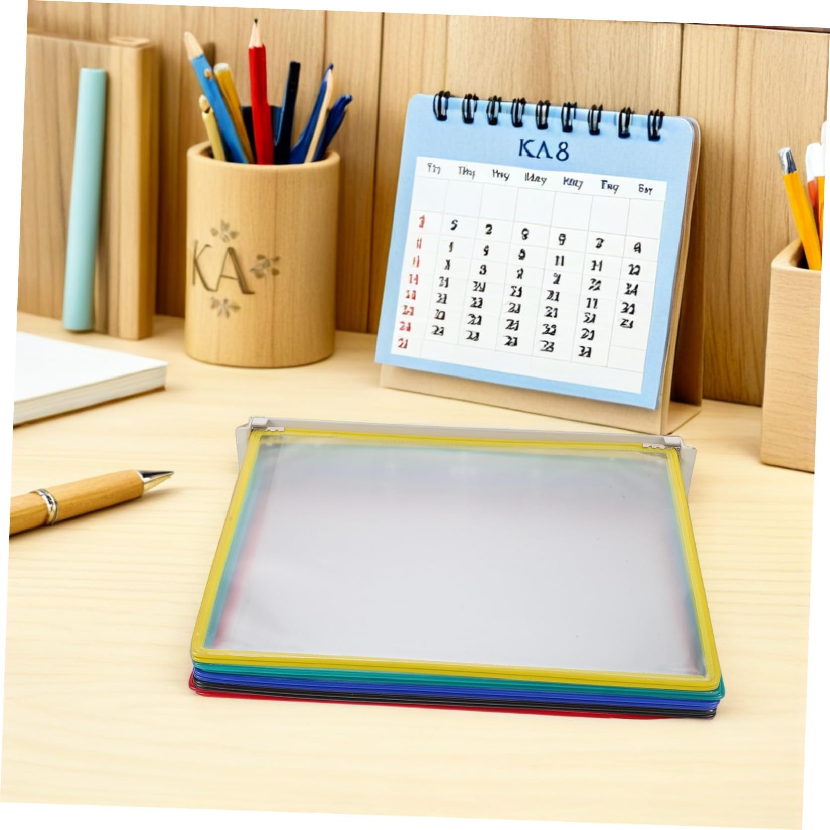 COHEALI Organizzatore Magnetico da Muro per Ufficio 10 Tasche Porta Documenti A4, Design Salvaspazio in Pvc e Ferro per Frigorifero e Riunioni