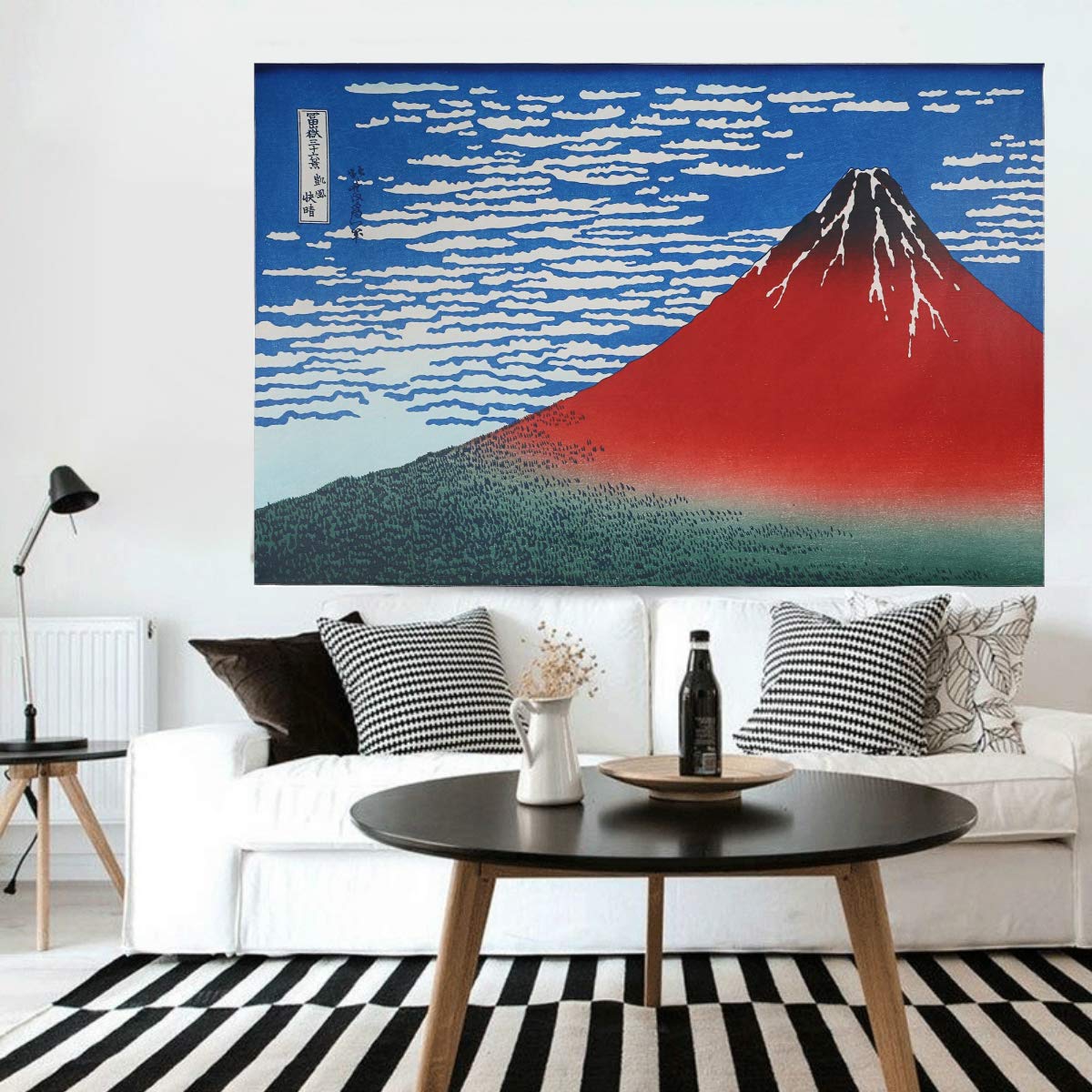 Amazon.co.jp: ND タペストリー 名画 富嶽 三十六景 和風 和モダン