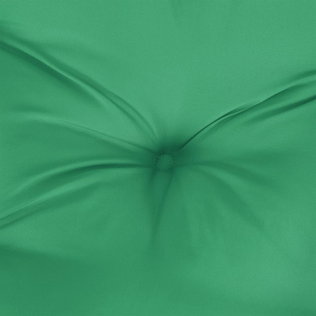 Cojín para palé, color verde, 120 x 40 x 12 cm, tejido impermeable, cómodo, adecuado para muebles de jardín, balcón, terraza, asiento ergonómico, lavable, antideslizante, incluye cremallera