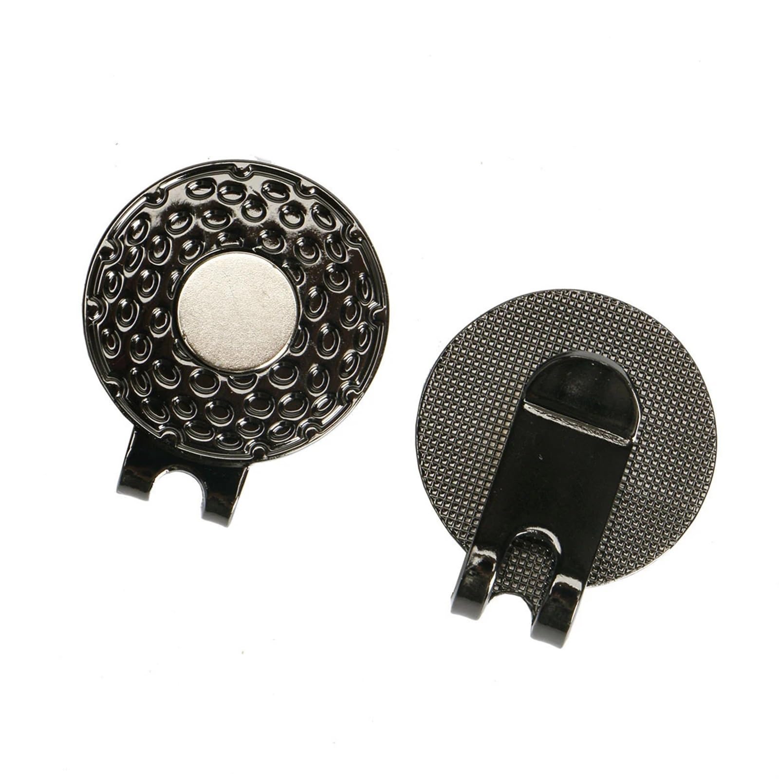 1/5Pcs Schwarz Langlebige Zinklegierung Magnetische Golf Hut Clip mit Bälle Marker Halter Golf Putting Green Zubehör 25mm für Männer