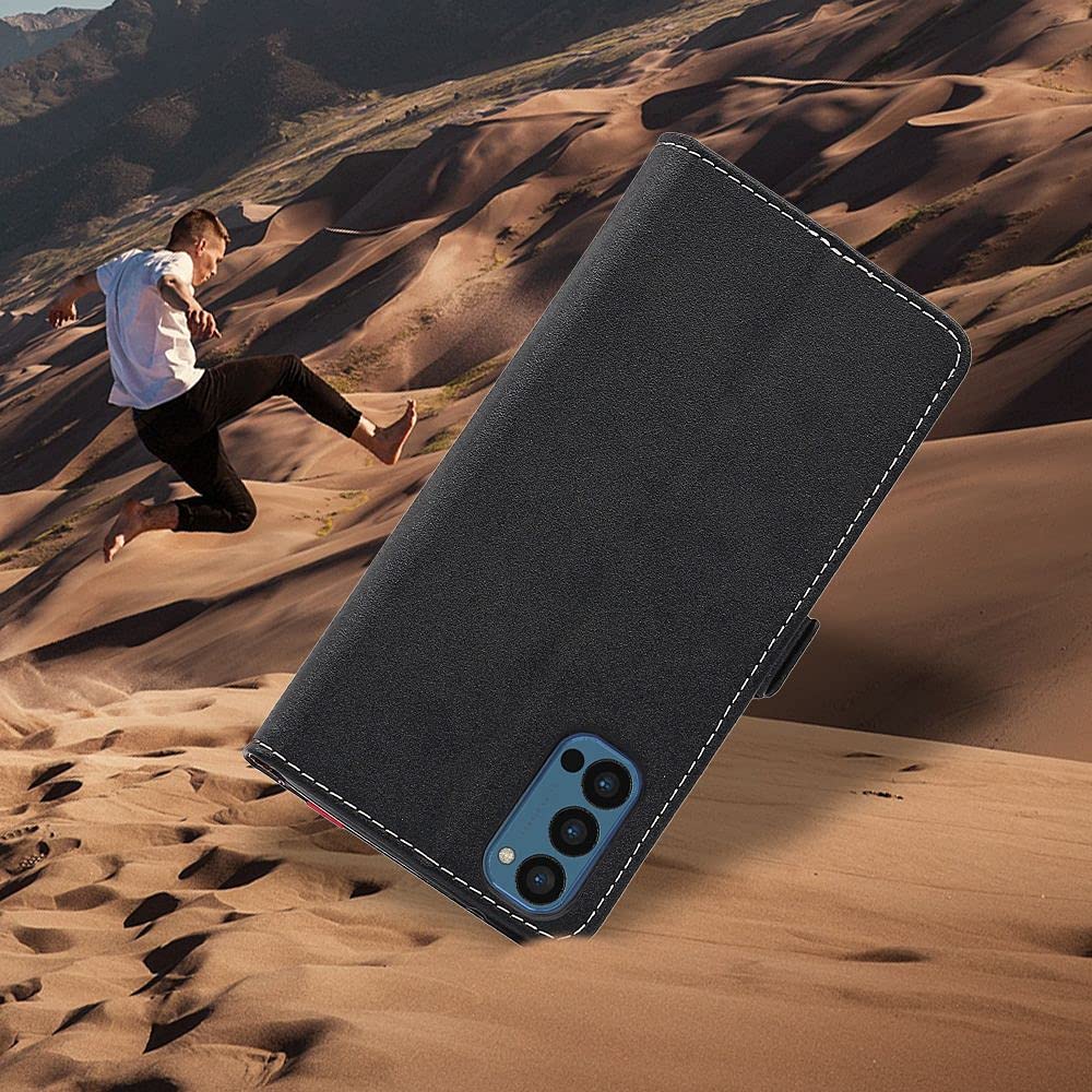 DENDICO Cover per Oppo A94 5G / Oppo A95 5G / Oppo F19 PRO Plus, Antiurto Custodia a Libro in PU Pelle, Protettiva Portafoglio Cover con Supporto per Oppo A94 5G