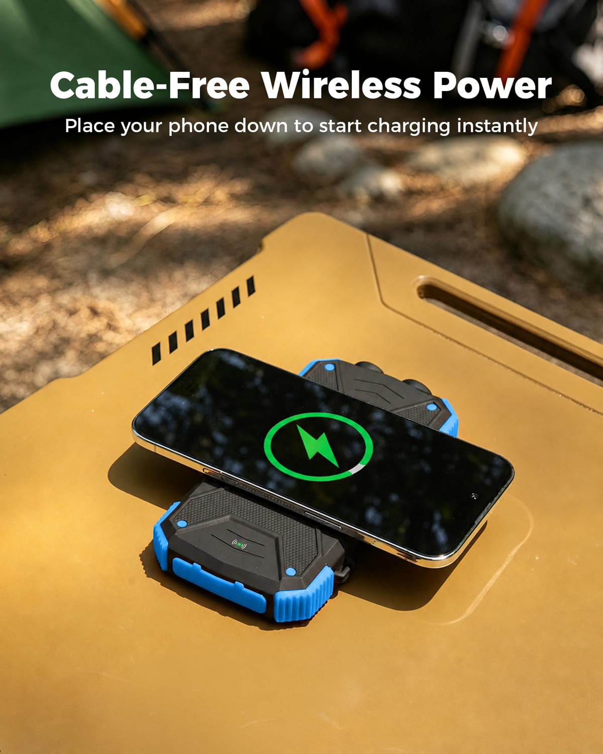 BLAVOR Solar Power Bank 10,000mAh Portable Wireless Charger for Cell Phones view 2
