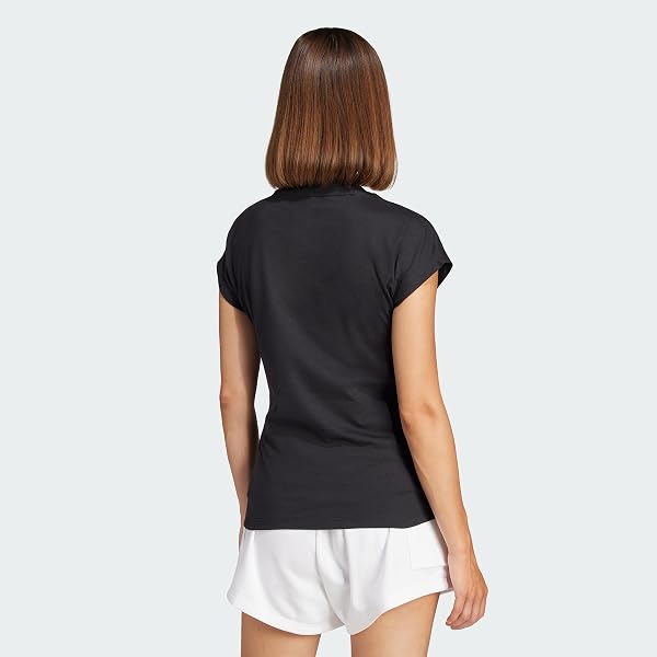adidas Women T-Shirt Essentials Linear Cotton - 4