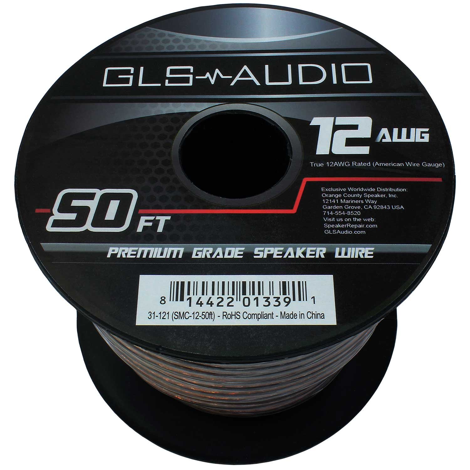 Buy GLS Audio Premium 12 Gauge 50 Feet Speaker Wire True 12AWG