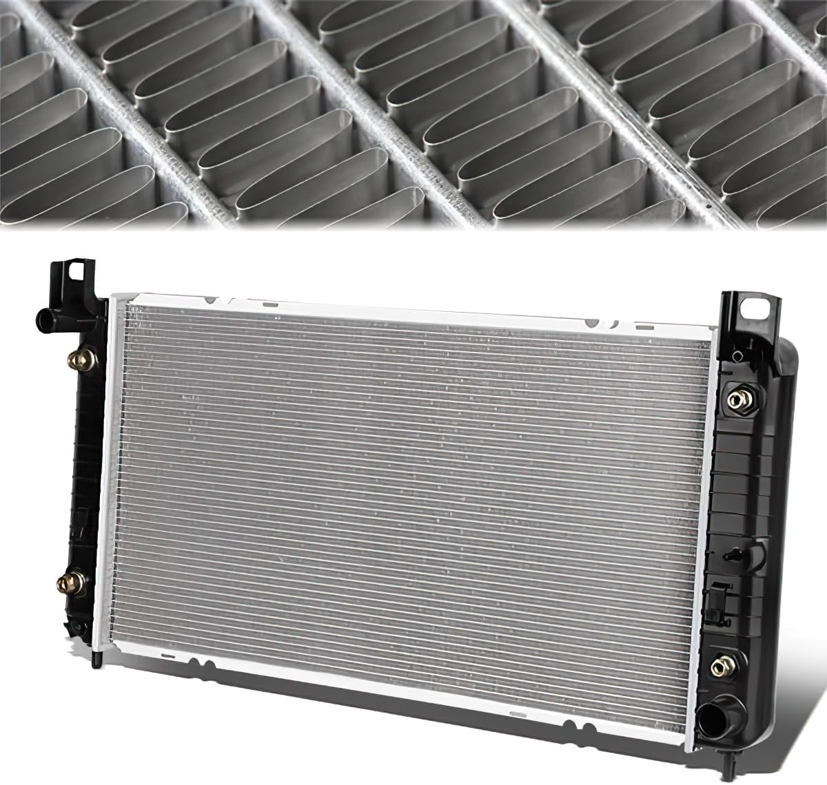 2370 Radiator Compatible with 1999-2013 Chevy Avalanche Silverado Suburban Tahoe GMC Sierra Yukon XL 1500 2500 3500 2002-2014 Escalade 4.3L 4.8L 5.3L 6.0L 6.2L AT Aluminum Core CU2370 GM3010477