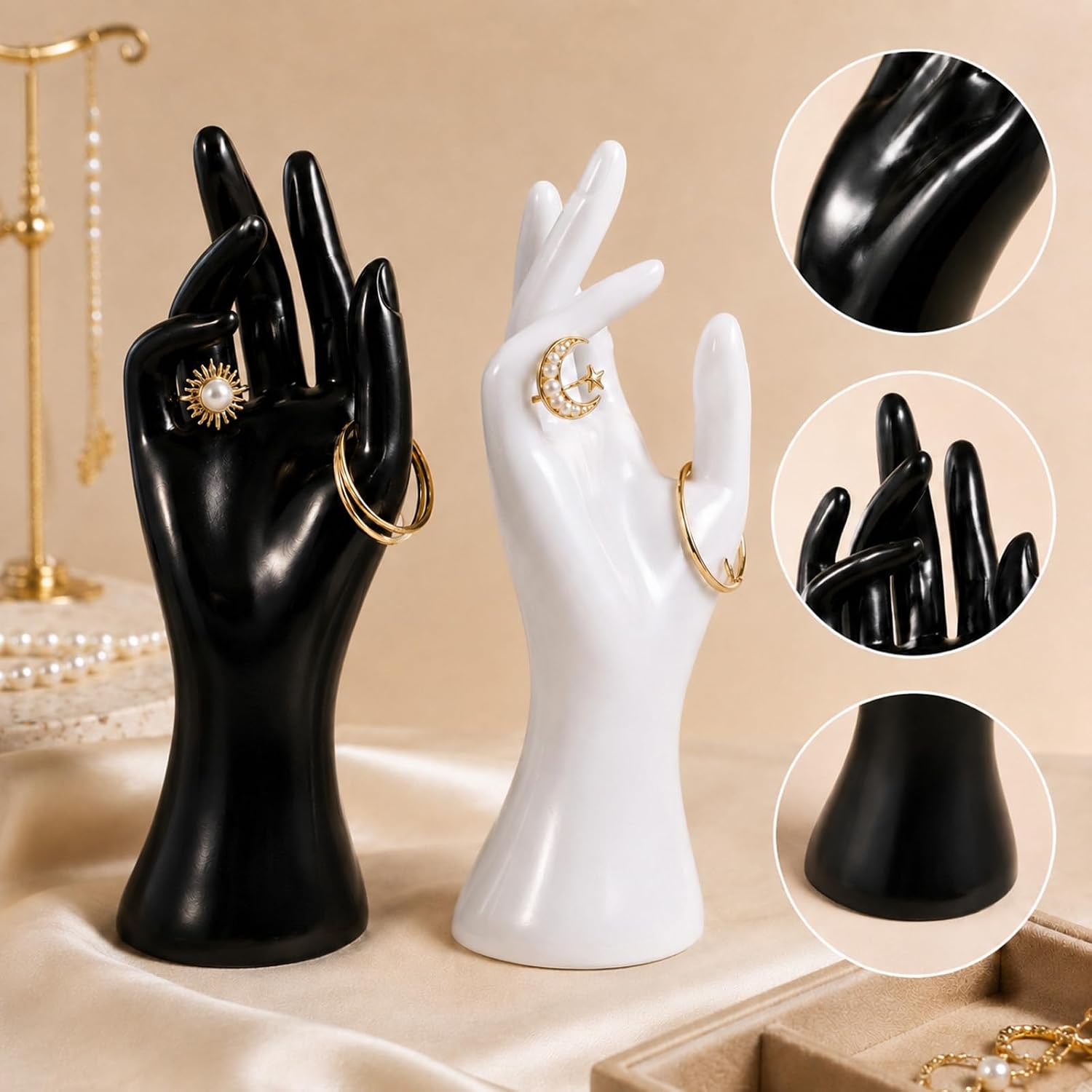 4 Pcs Hand Mannequin Jewelry Display Stand image 3